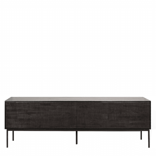 Teak Grooves TV cupboard 1 drawer